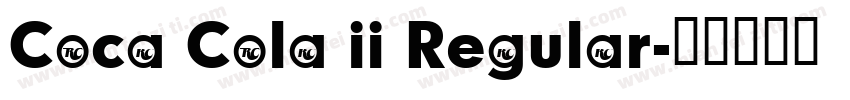 Coca Cola ii Regular字体转换